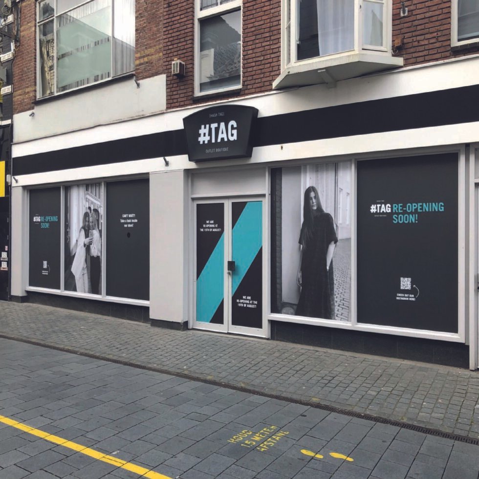 Raambelettering in Breda